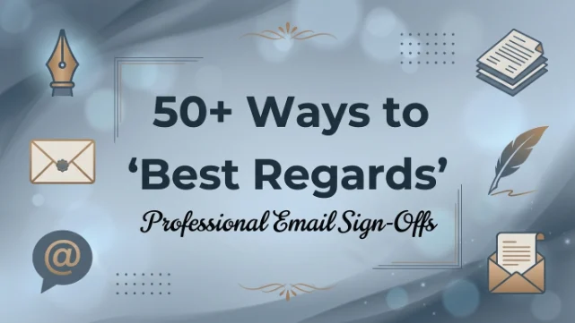 other ways to say best regards