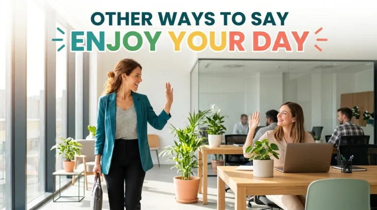 other ways to say enjoy your day