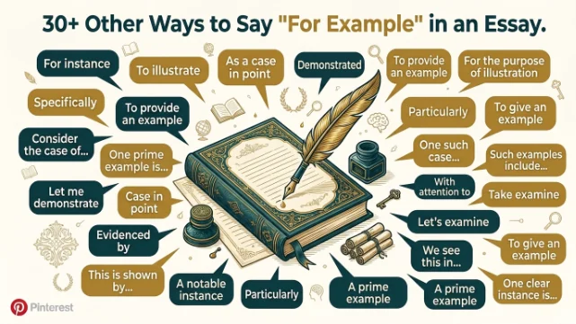 other ways to say for example in an essay