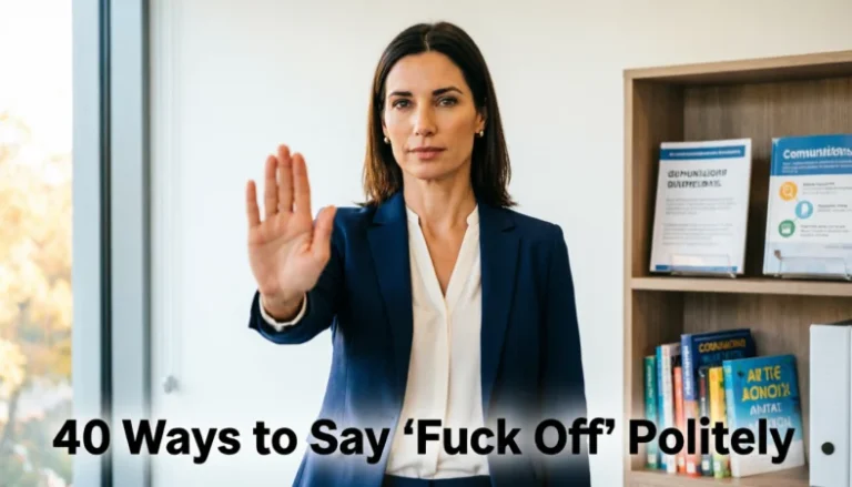 other ways to say fuck off