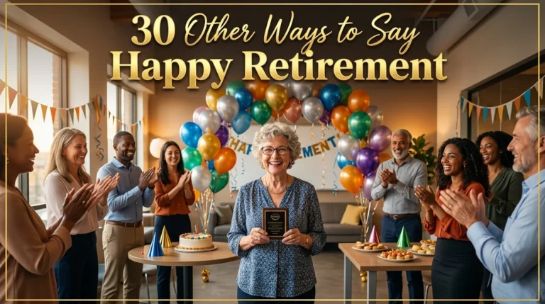 other ways to say happy retirement