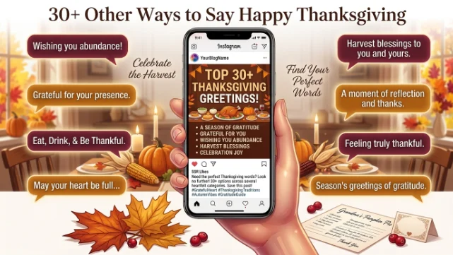 other ways to say happy thanksgiving