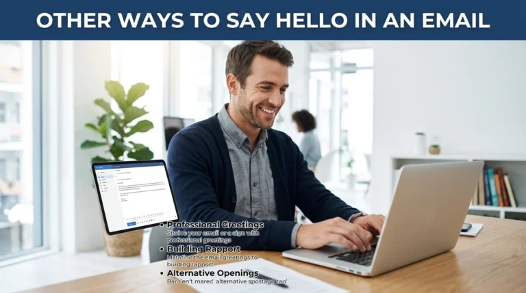 other ways to say hello in an email