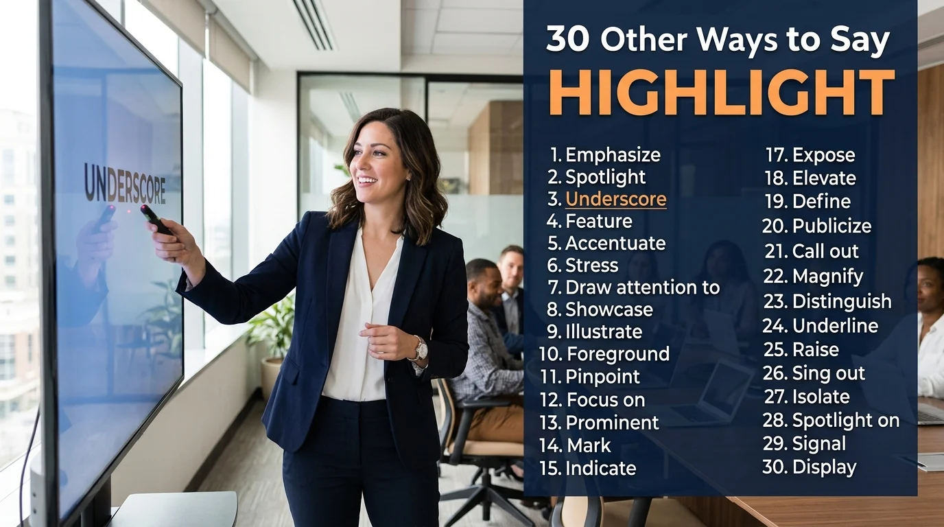 other ways to say highlight