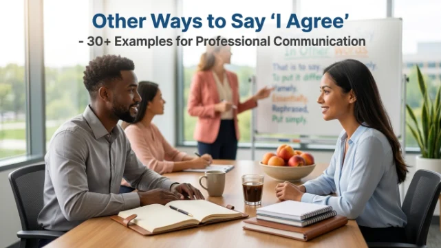 other ways to say i agree