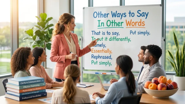 other ways to say in other words
