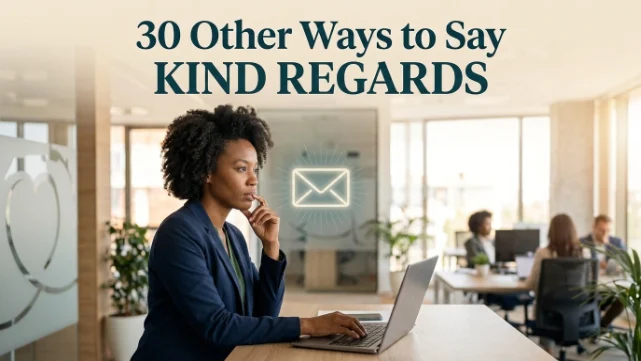 other ways to say kind regards