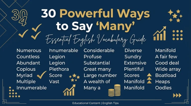 other ways to say many