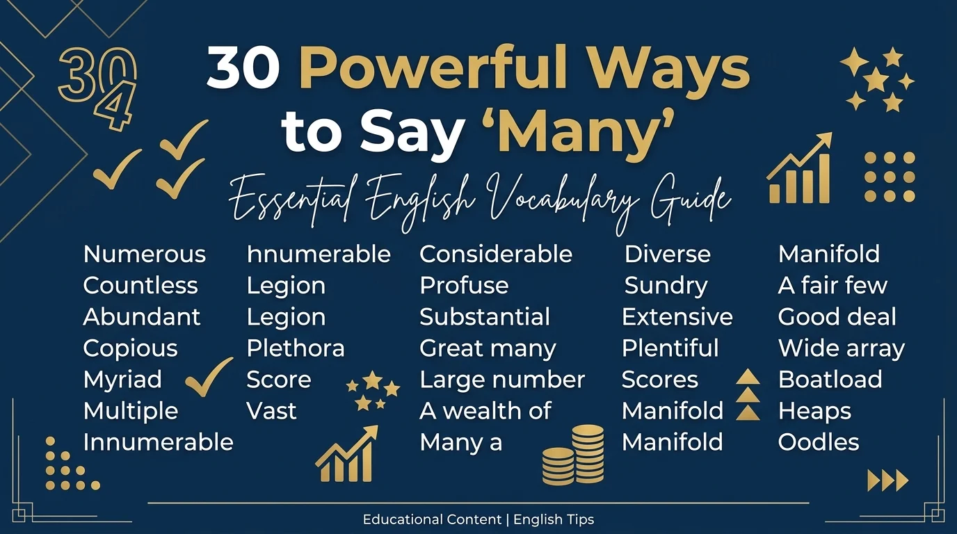 other ways to say many