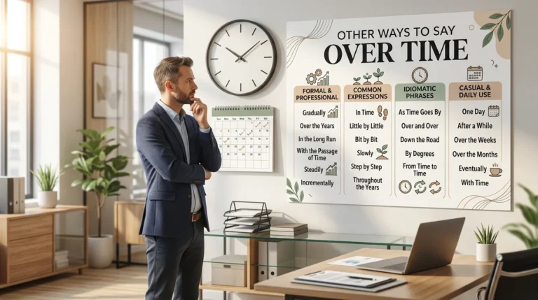 other ways to say over time