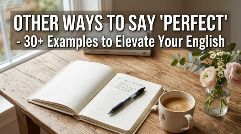other ways to say perfect