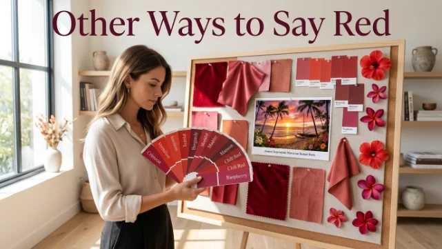 other ways to say red