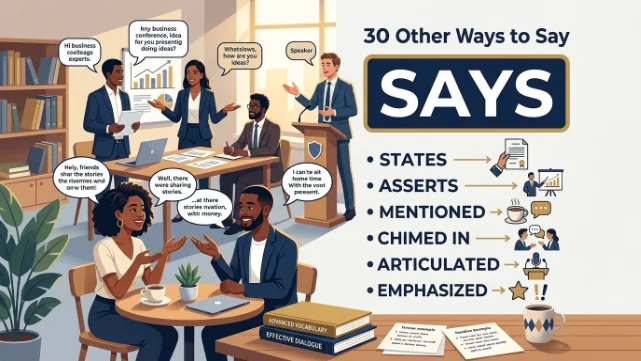 other ways to say says