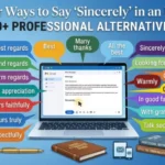 other ways to say sincerely in an email