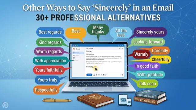 other ways to say sincerely in an email