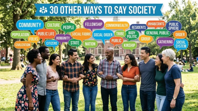other ways to say society