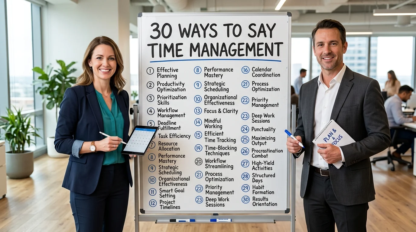 other ways to say time management