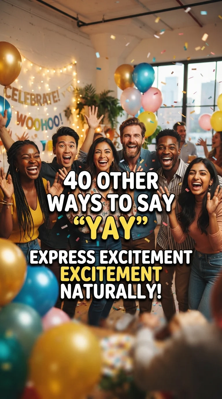 other ways to say yay
