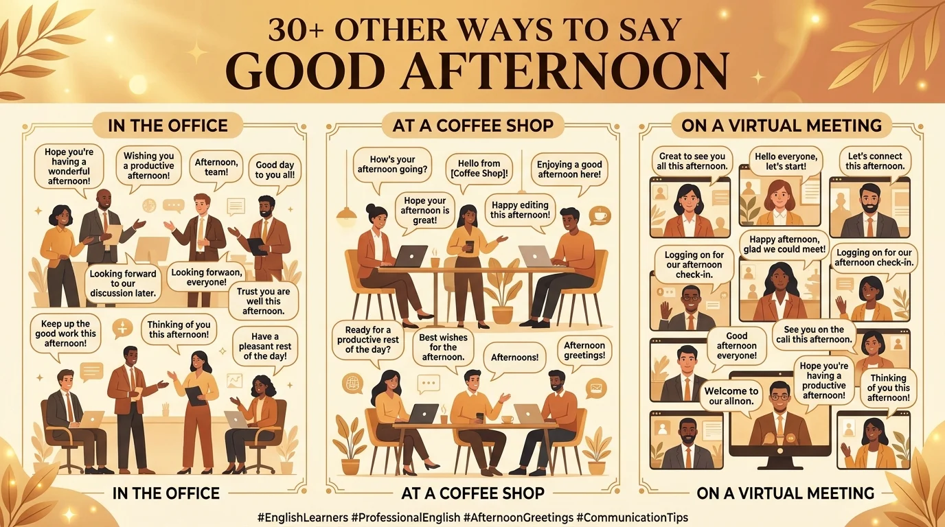 other ways to say good afternoon