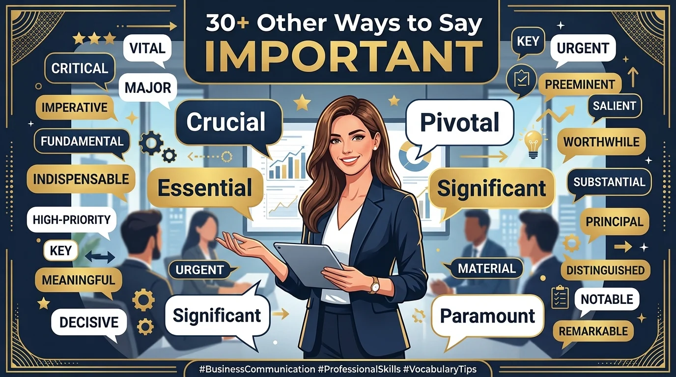 other ways to say important