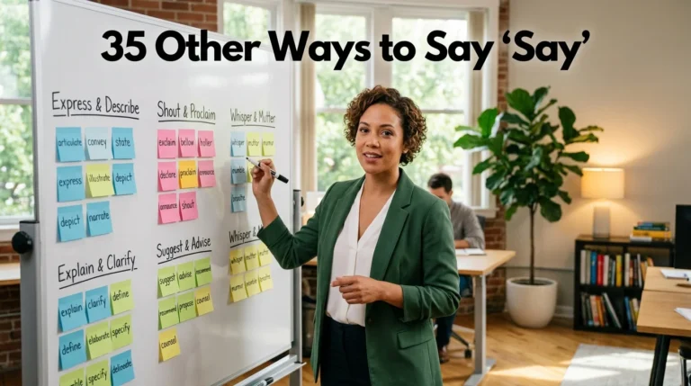 other ways to say say