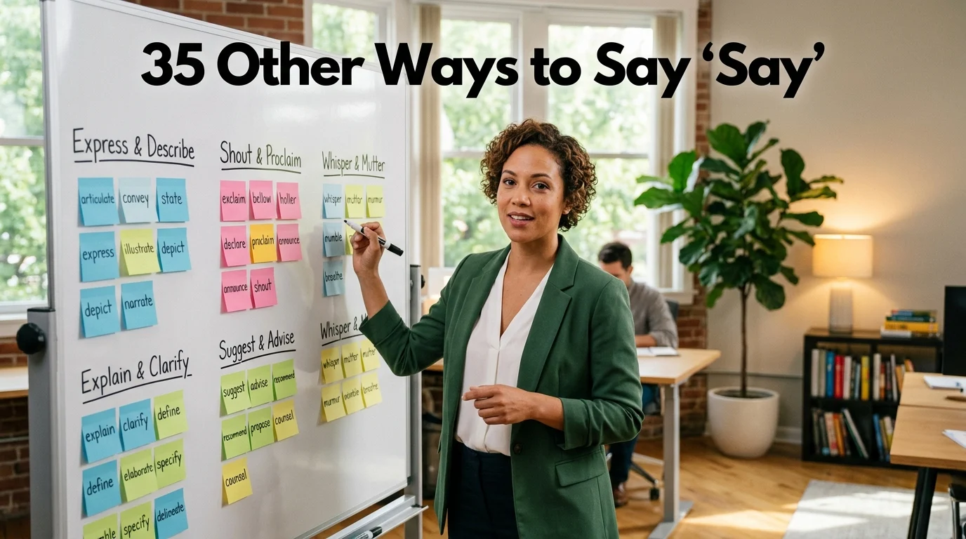 other ways to say say