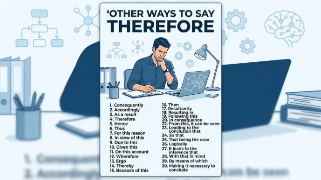 other ways to say therefore